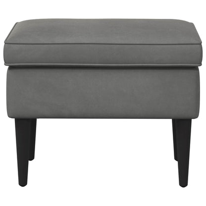 Poggiapiedi Grigio Scuro 55 x 35 x 41 cm Velluto | homemem39
