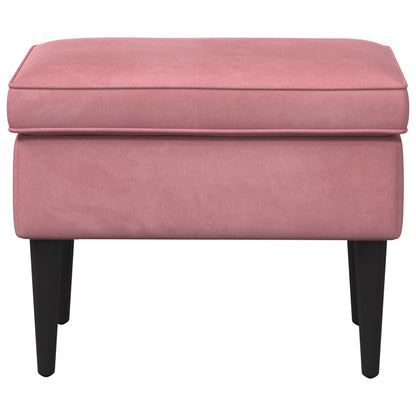 Poggiapiedi Rosa 55 x 35 x 41 cm Velluto | homemem39