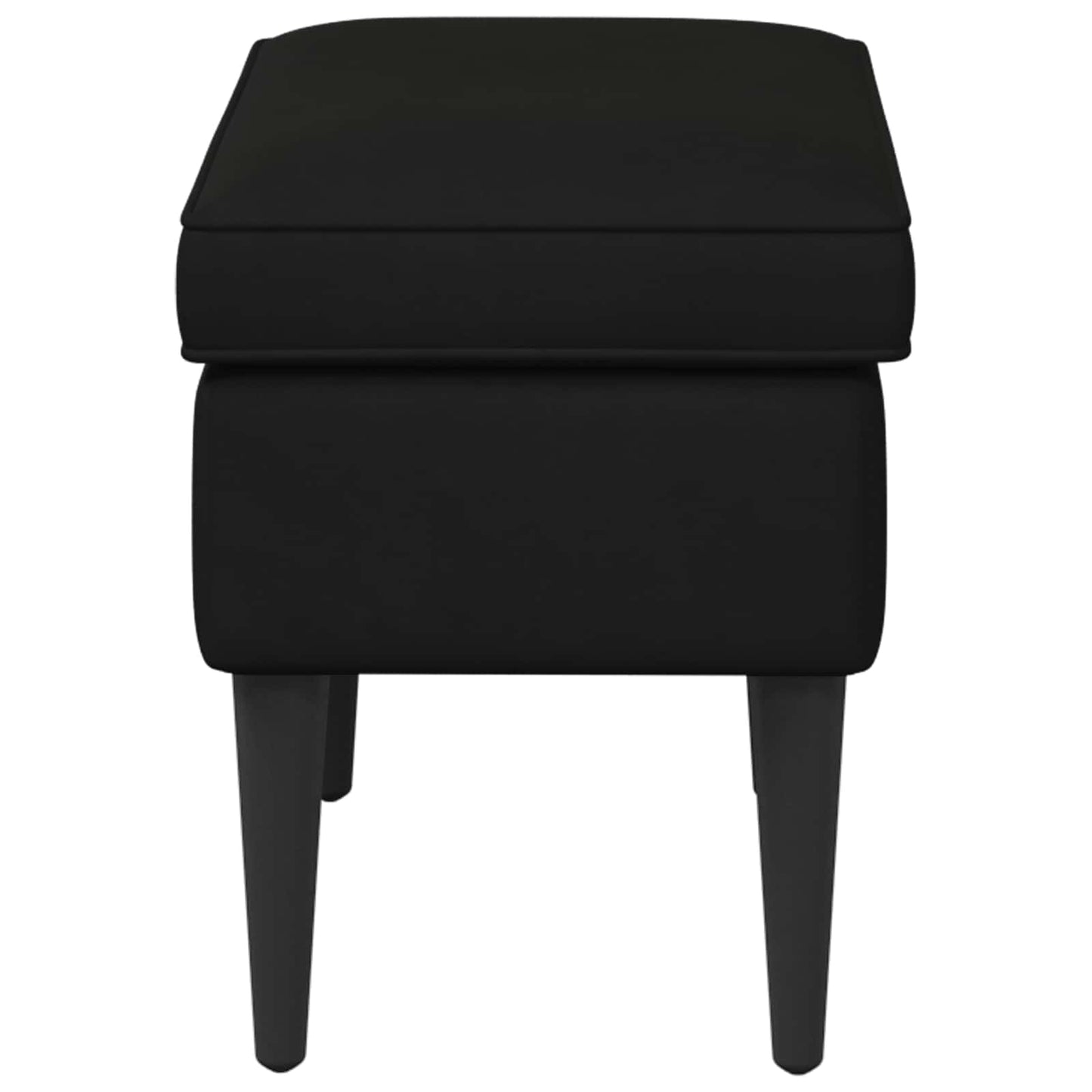 Poggiapiedi Nero 55 x 35 x 41 cm Velluto | homemem39