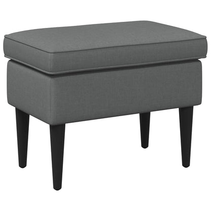 Poggiapiedi Grigio Scuro 55 x 35 x 41 cm Tessuto | homemem39
