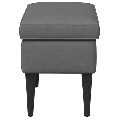 Poggiapiedi Grigio Scuro 55 x 35 x 41 cm Tessuto | homemem39