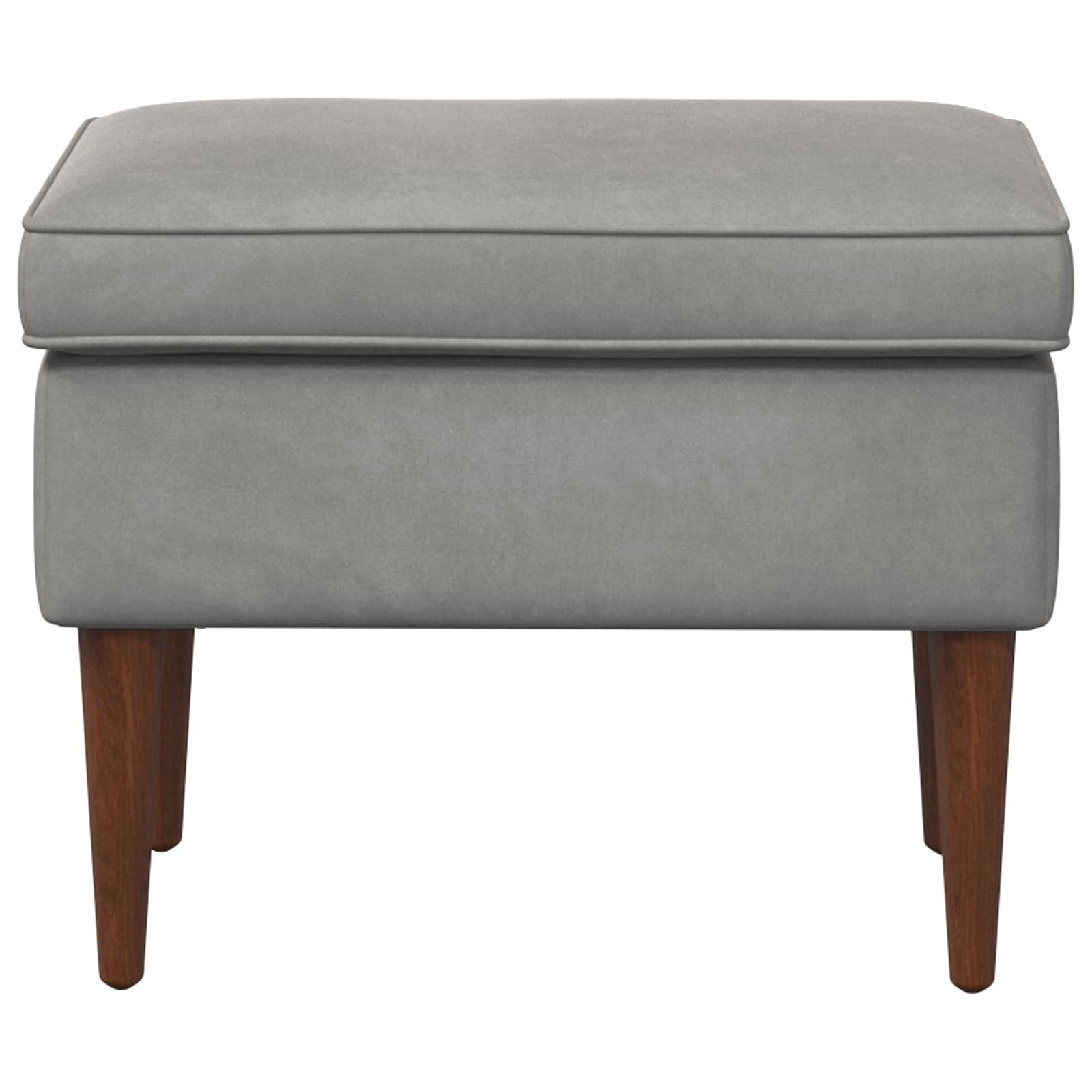 Poggiapiedi Grigio Chiaro 55 x 35 x 41 cm Velluto | homemem39