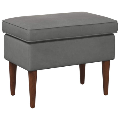 Poggiapiedi Grigio Scuro 55 x 35 x 41 cm Velluto | homemem39