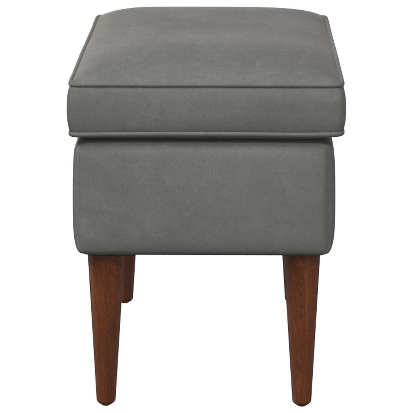 Poggiapiedi Grigio Scuro 55 x 35 x 41 cm Velluto | homemem39