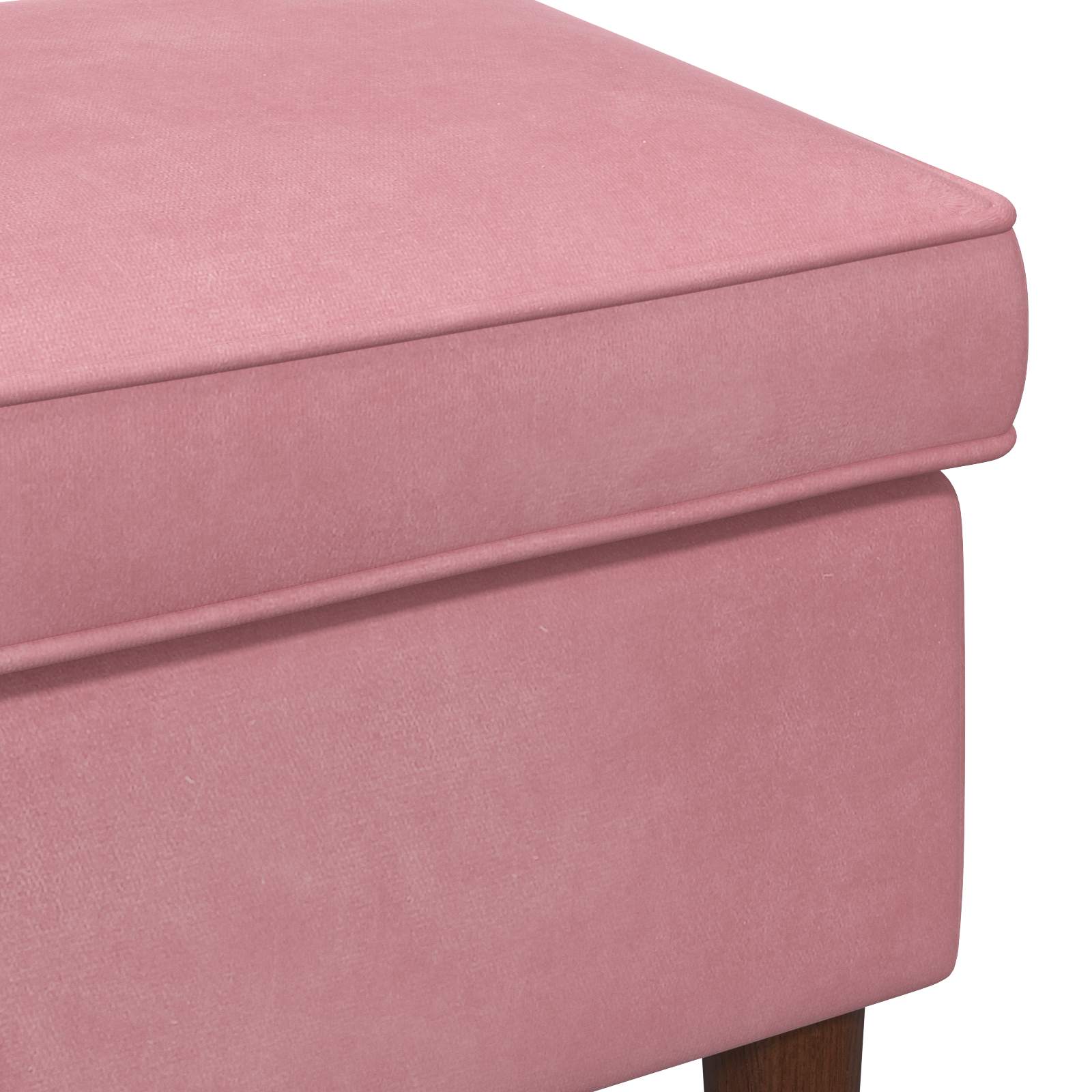 Poggiapiedi Rosa 55 x 35 x 41 cm Velluto | homemem39