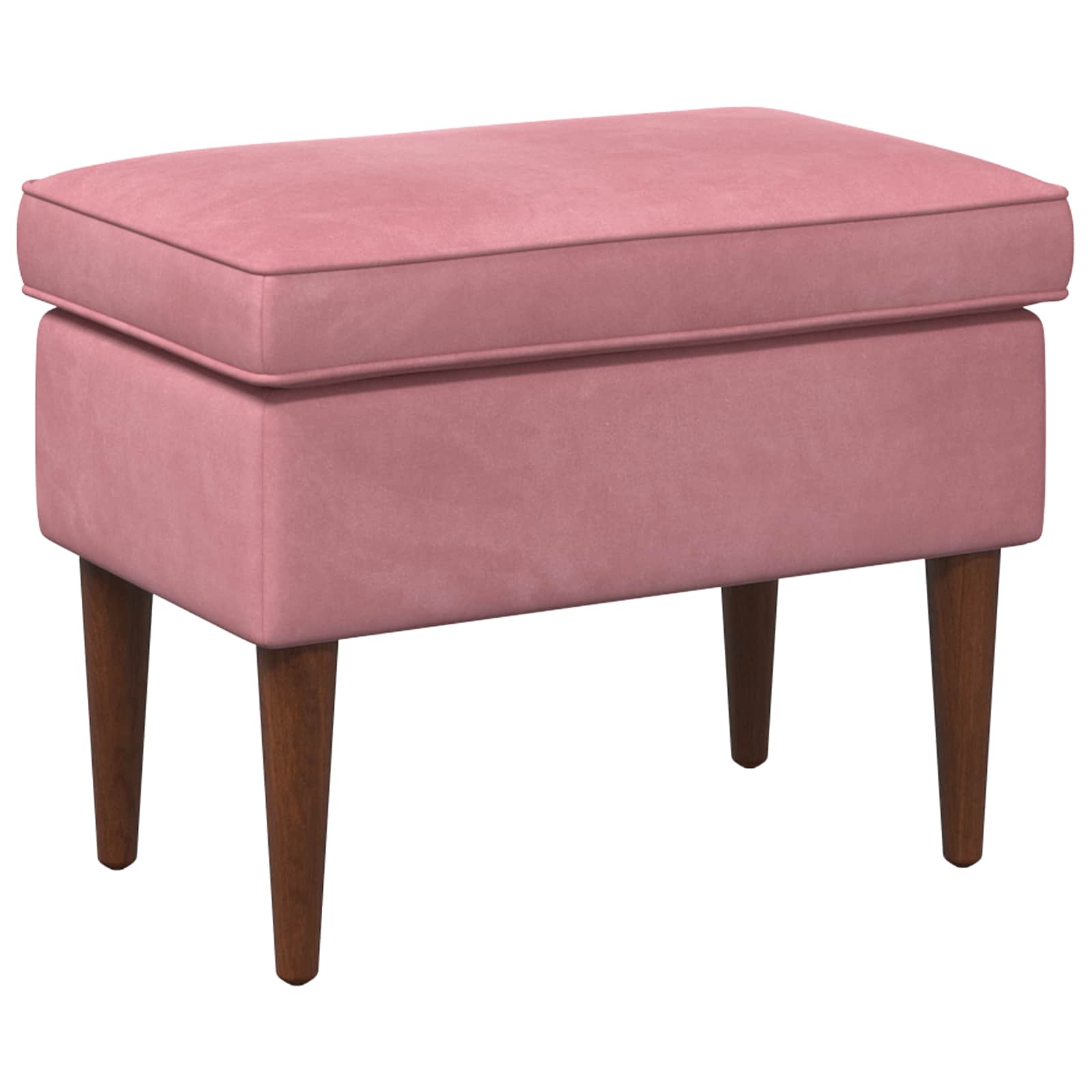 Poggiapiedi Rosa 55 x 35 x 41 cm Velluto | homemem39