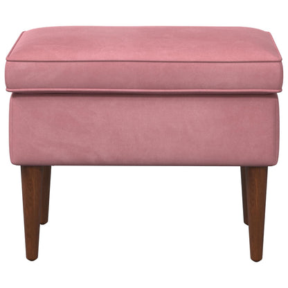 Poggiapiedi Rosa 55 x 35 x 41 cm Velluto | homemem39