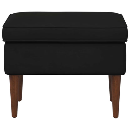Poggiapiedi Nero 55 x 35 x 41 cm Velluto | homemem39