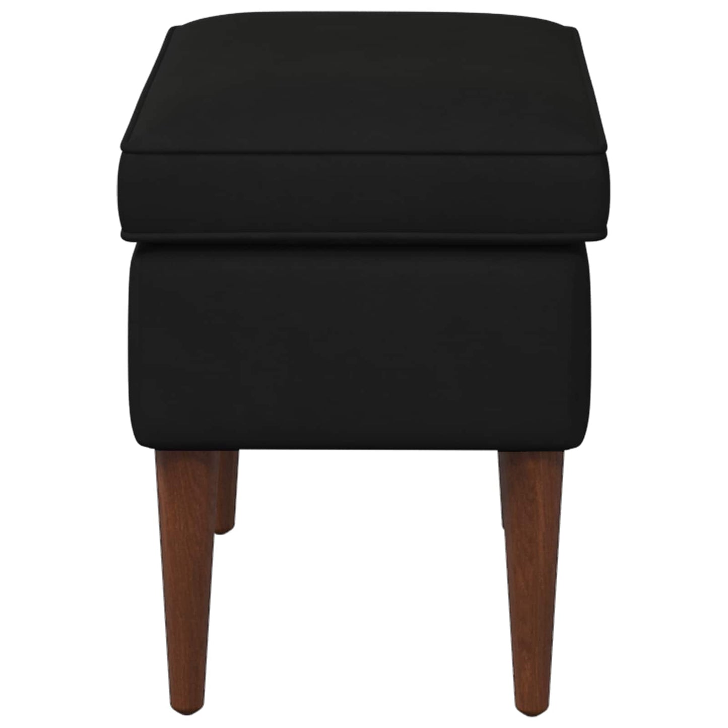 Poggiapiedi Nero 55 x 35 x 41 cm Velluto | homemem39