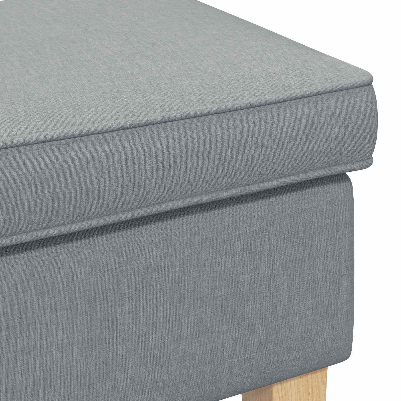 Poggiapiedi Grigio Chiaro 55 x 35 x 41 cm Tessuto | homemem39