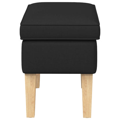 Poggiapiedi Nero 55 x 35 x 41 cm Tessuto | homemem39