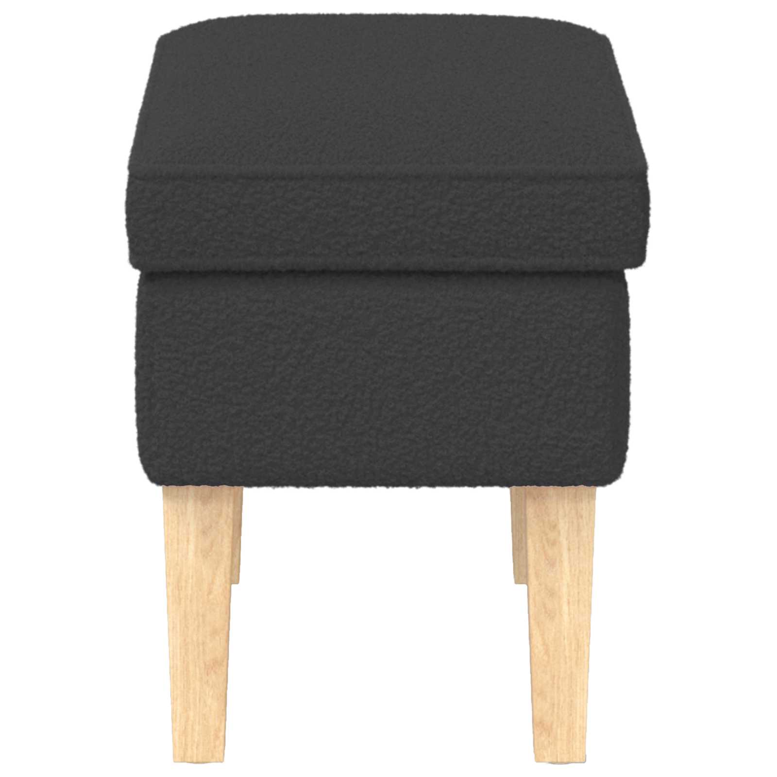 Poggiapiedi Grigio Scuro 55 x 35 x 41 cm Bouclé | homemem39