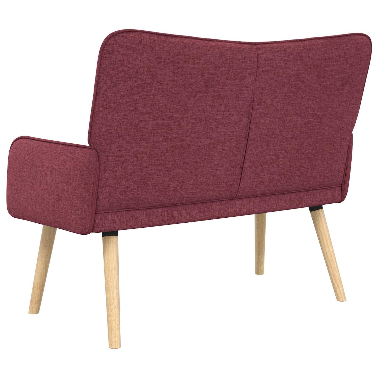 Sofa a Due Posti Rosso vino 115 x 61 x 87 cm Tessuto | homemem39