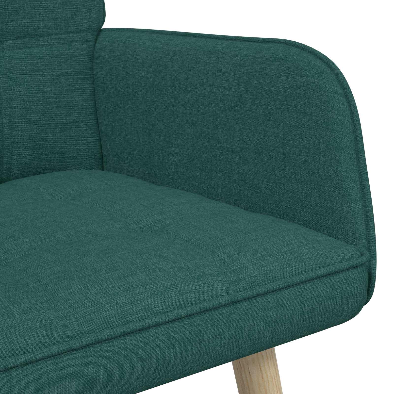 Sofa a Due Posti Verde Scuro 115 x 61 x 87 cm Tessuto | homemem39