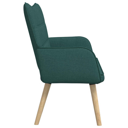 Sofa a Due Posti Verde Scuro 115 x 61 x 87 cm Tessuto | homemem39