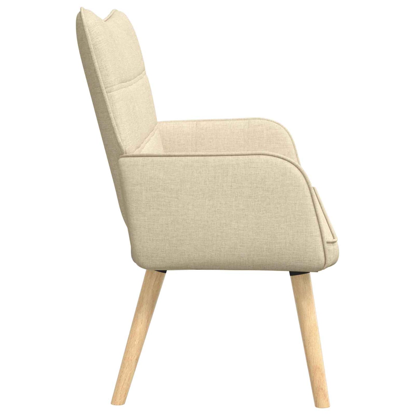 Sofa a Due Posti Crema 115 x 61 x 87 cm Tessuto | homemem39
