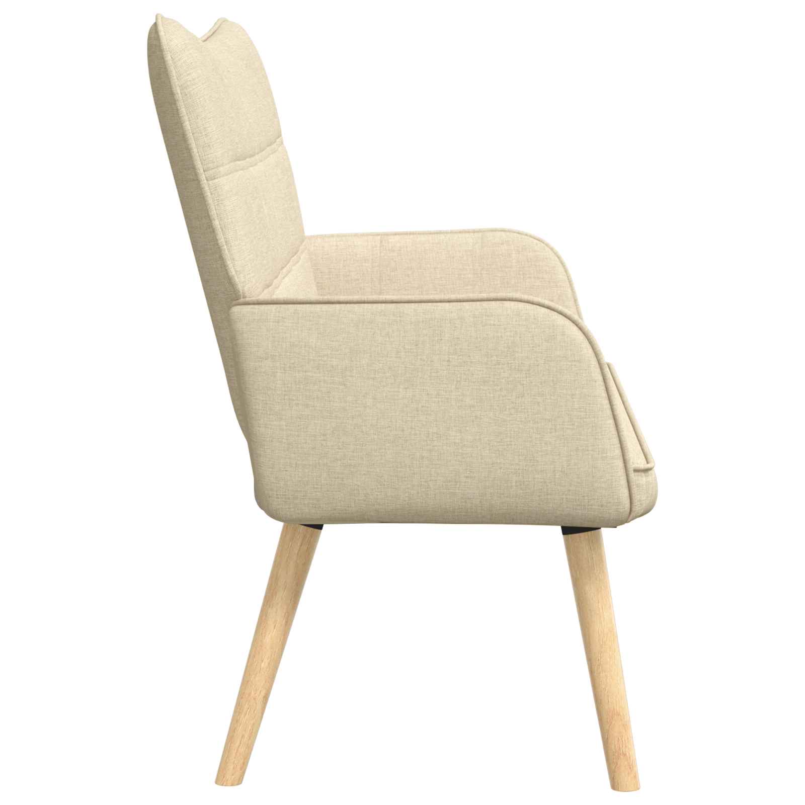 Sofa a Due Posti Crema 115 x 61 x 87 cm Tessuto | homemem39