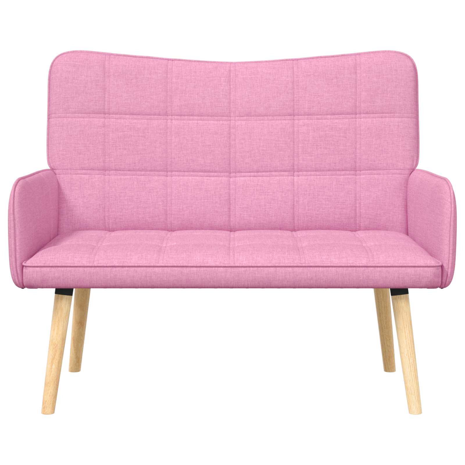 Sofa a Due Posti Rosa 115 x 61 x 87 cm Tessuto | homemem39