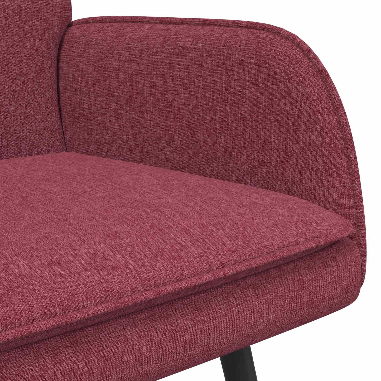 Divano a 2 Posti Rosso vino 115 x 61 x 87 cm Tessuto | homemem39