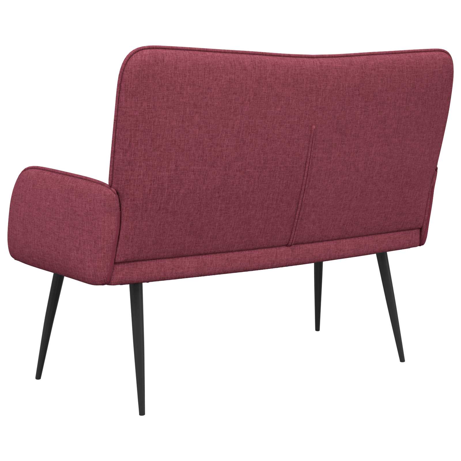 Divano a 2 Posti Rosso vino 115 x 61 x 87 cm Tessuto | homemem39