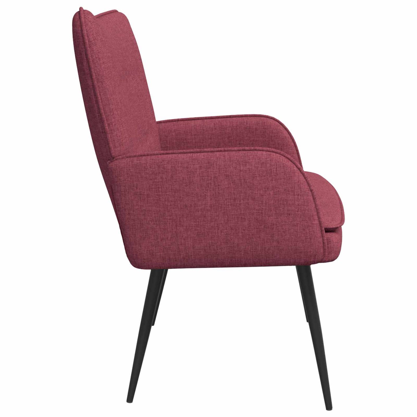 Divano a 2 Posti Rosso vino 115 x 61 x 87 cm Tessuto | homemem39