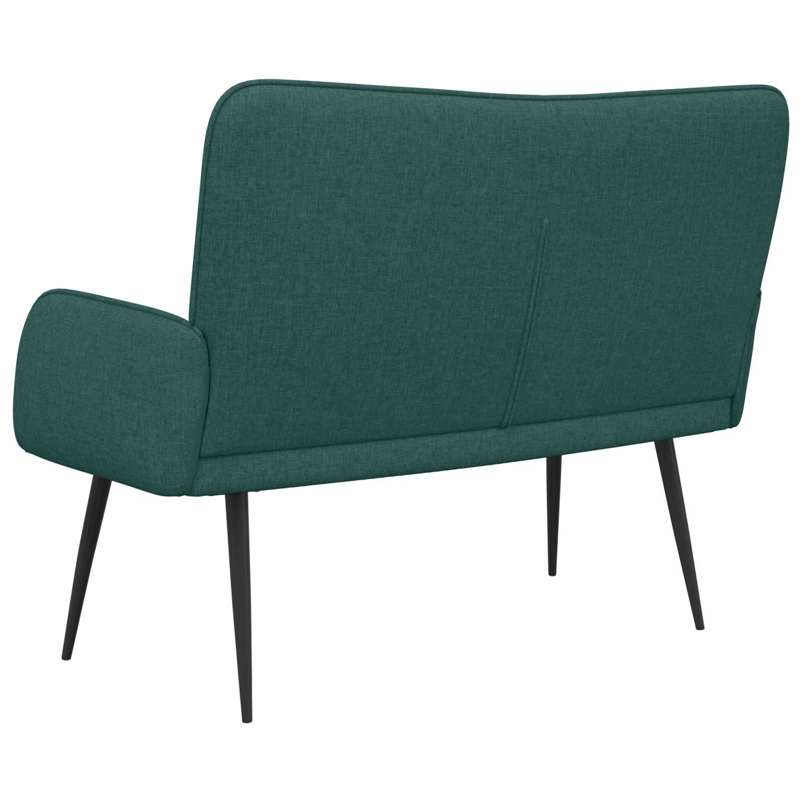 Divano a 2 Posti Verde Scuro 115 x 61 x 87 cm Tessuto | homemem39