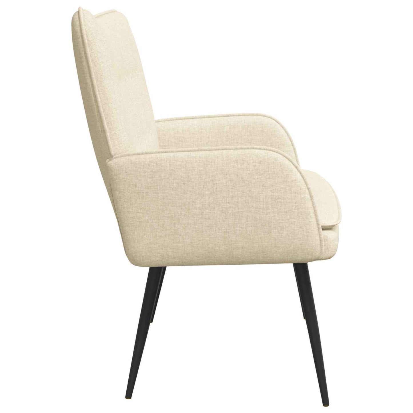 Divano a 2 Posti Crema 115 x 61 x 87 cm Tessuto | homemem39