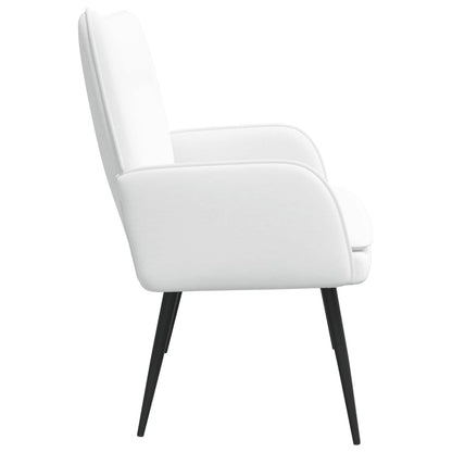 Divano a 2 Posti Bianco 115 x 61 x 87 cm Tessuto | homemem39