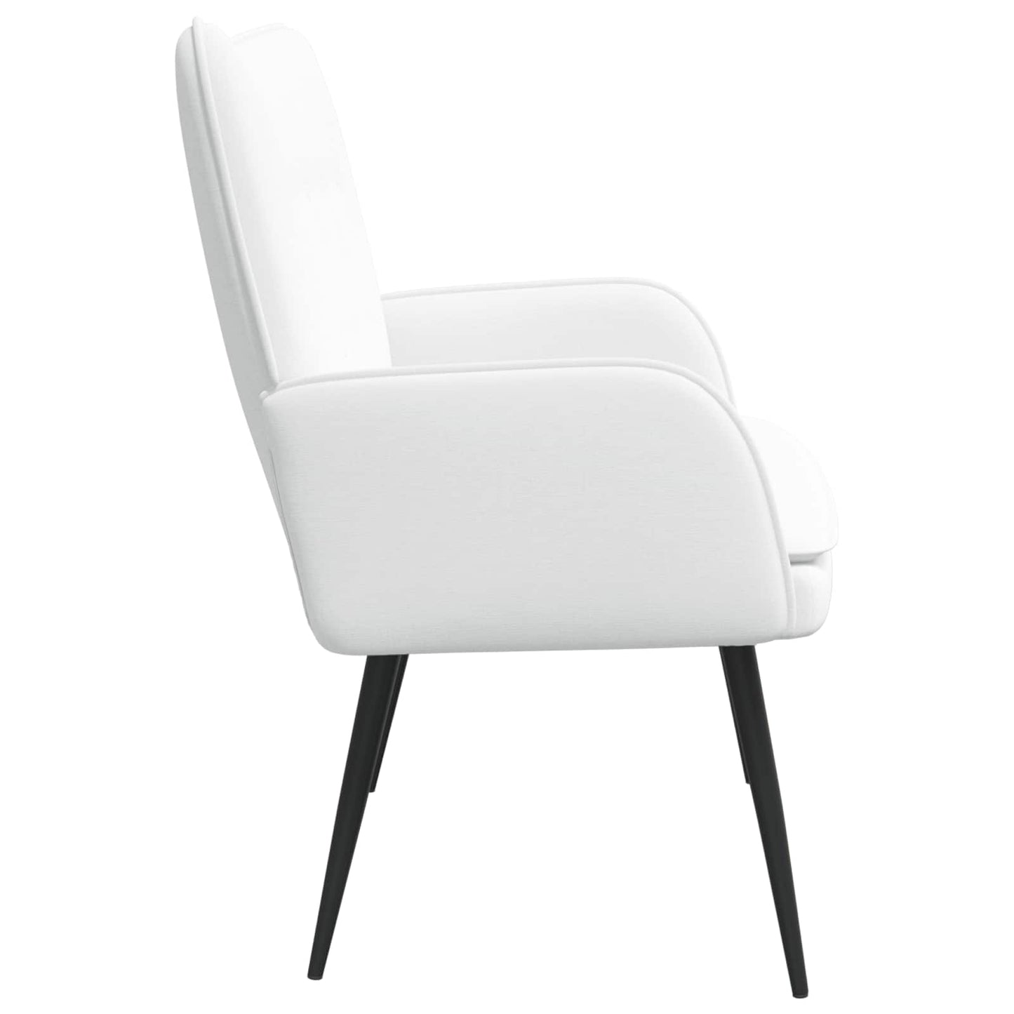 Divano a 2 Posti Bianco 115 x 61 x 87 cm Tessuto