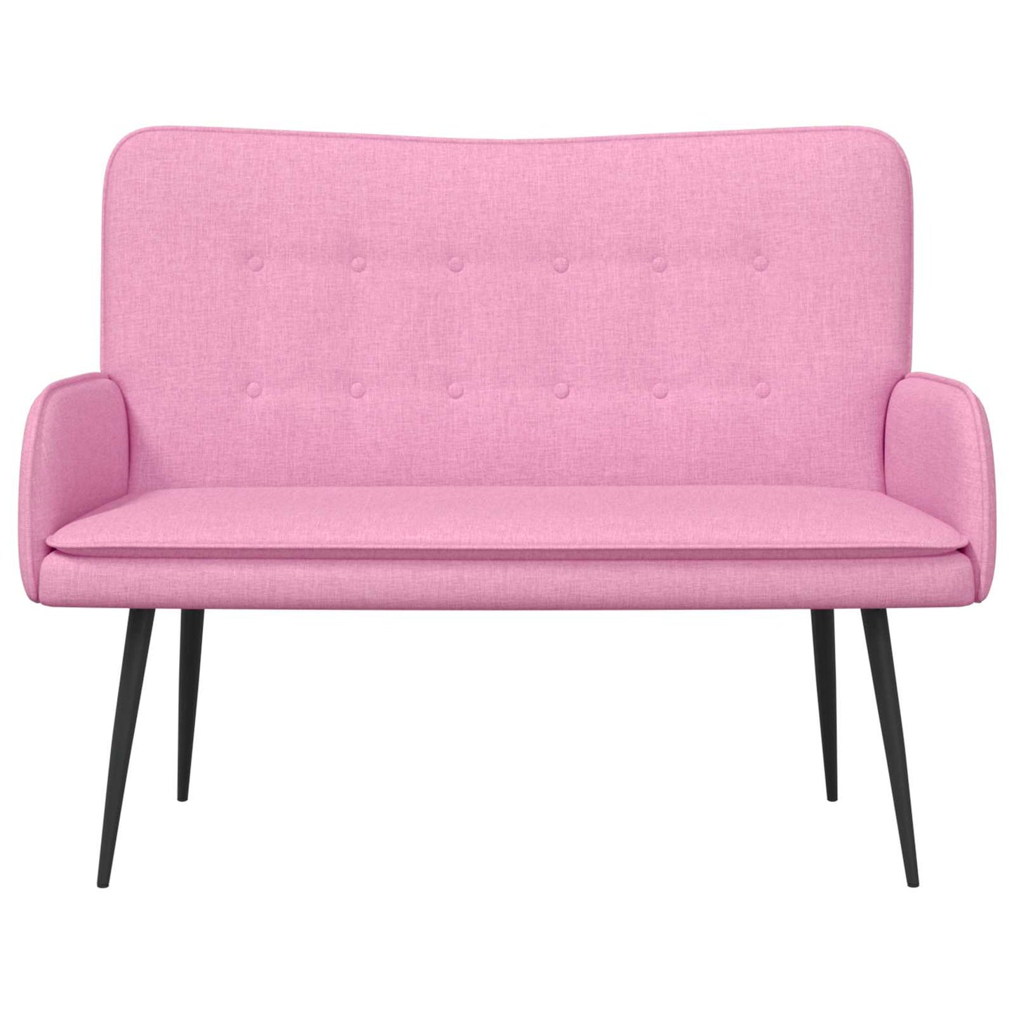 Divano a 2 Posti Rosa 115 x 61 x 87 cm Tessuto | homemem39
