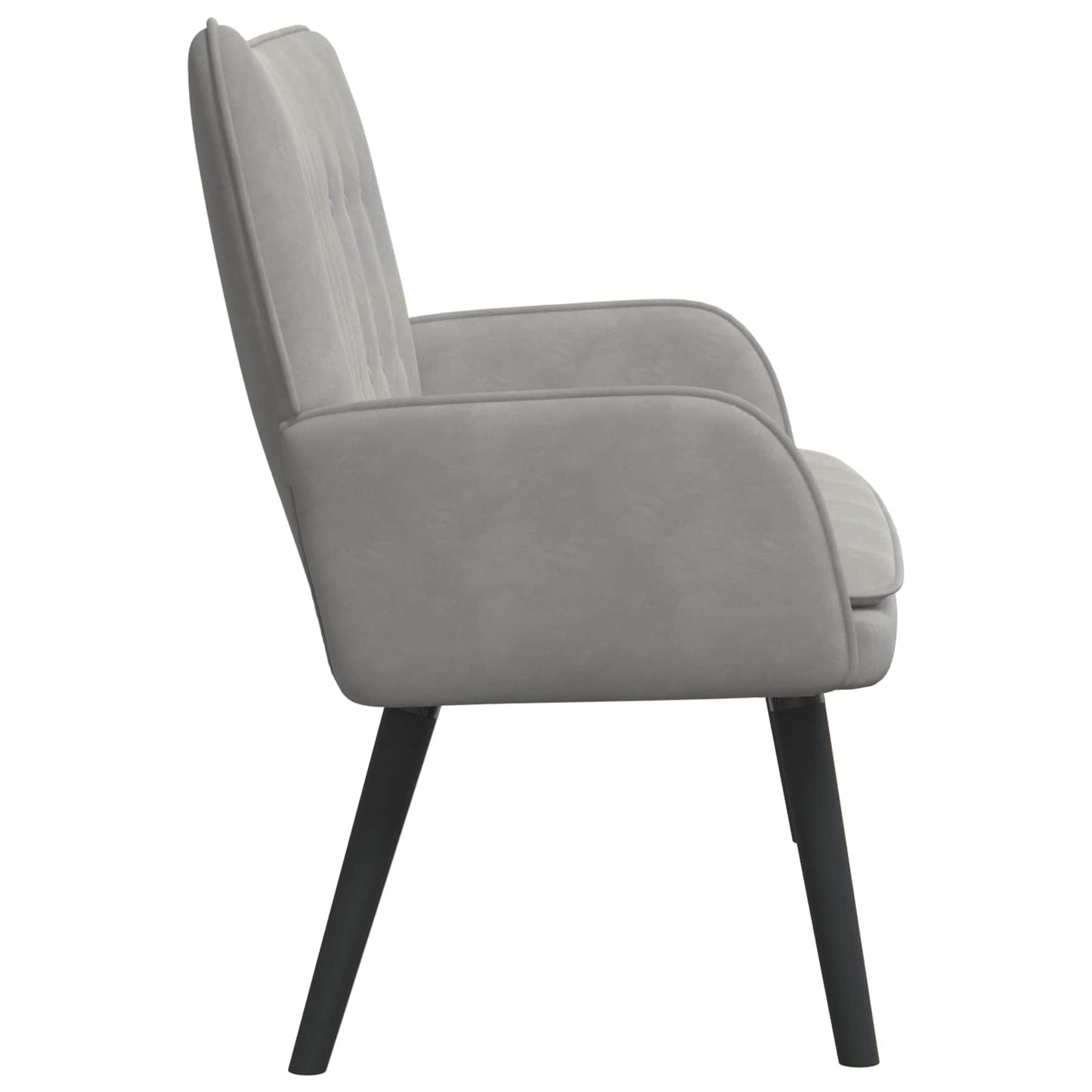 Sofa a Due Posti Grigio chiaro 115 x 61 x 87 cm Velluto | homemem39