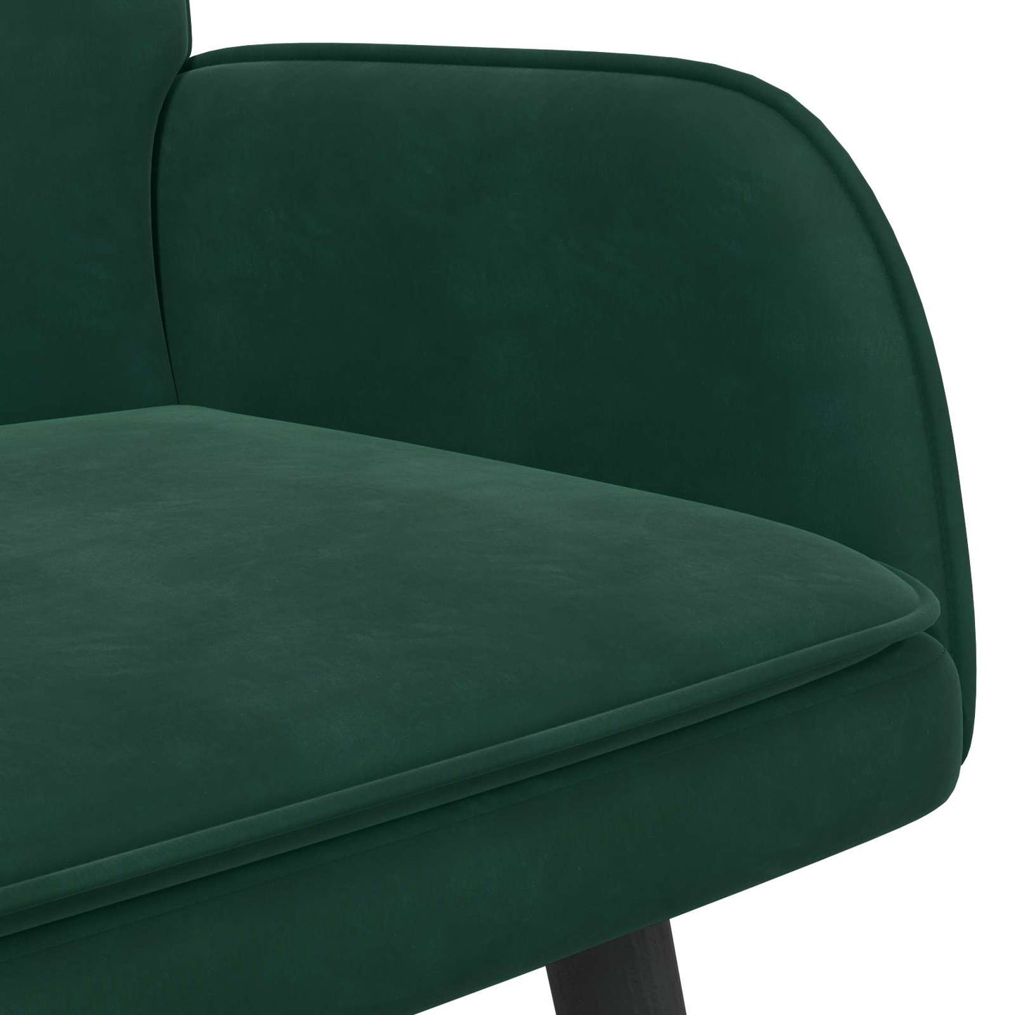 Sofa a Due Posti Verde Scuro 115 x 61 x 87 cm Velluto | homemem39