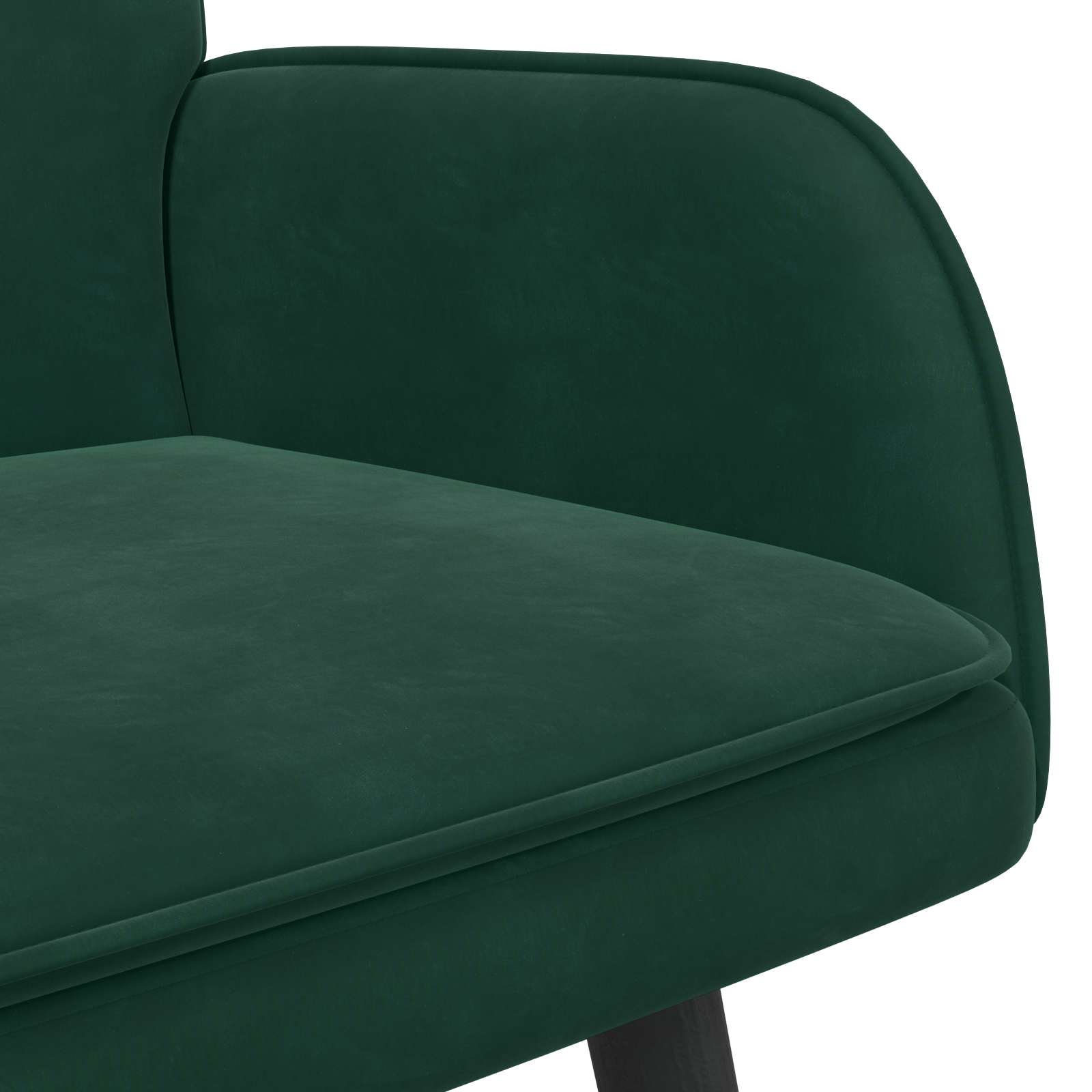 Sofa a Due Posti Verde Scuro 115 x 61 x 87 cm Velluto | homemem39
