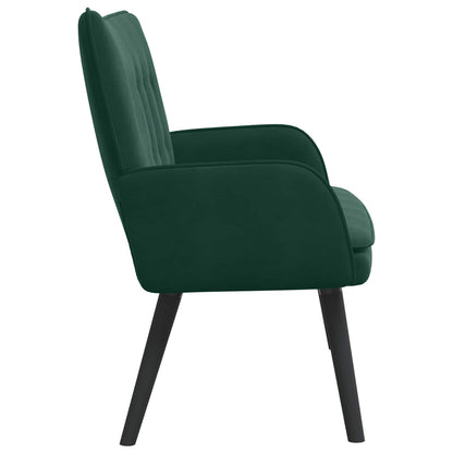Sofa a Due Posti Verde Scuro 115 x 61 x 87 cm Velluto | homemem39