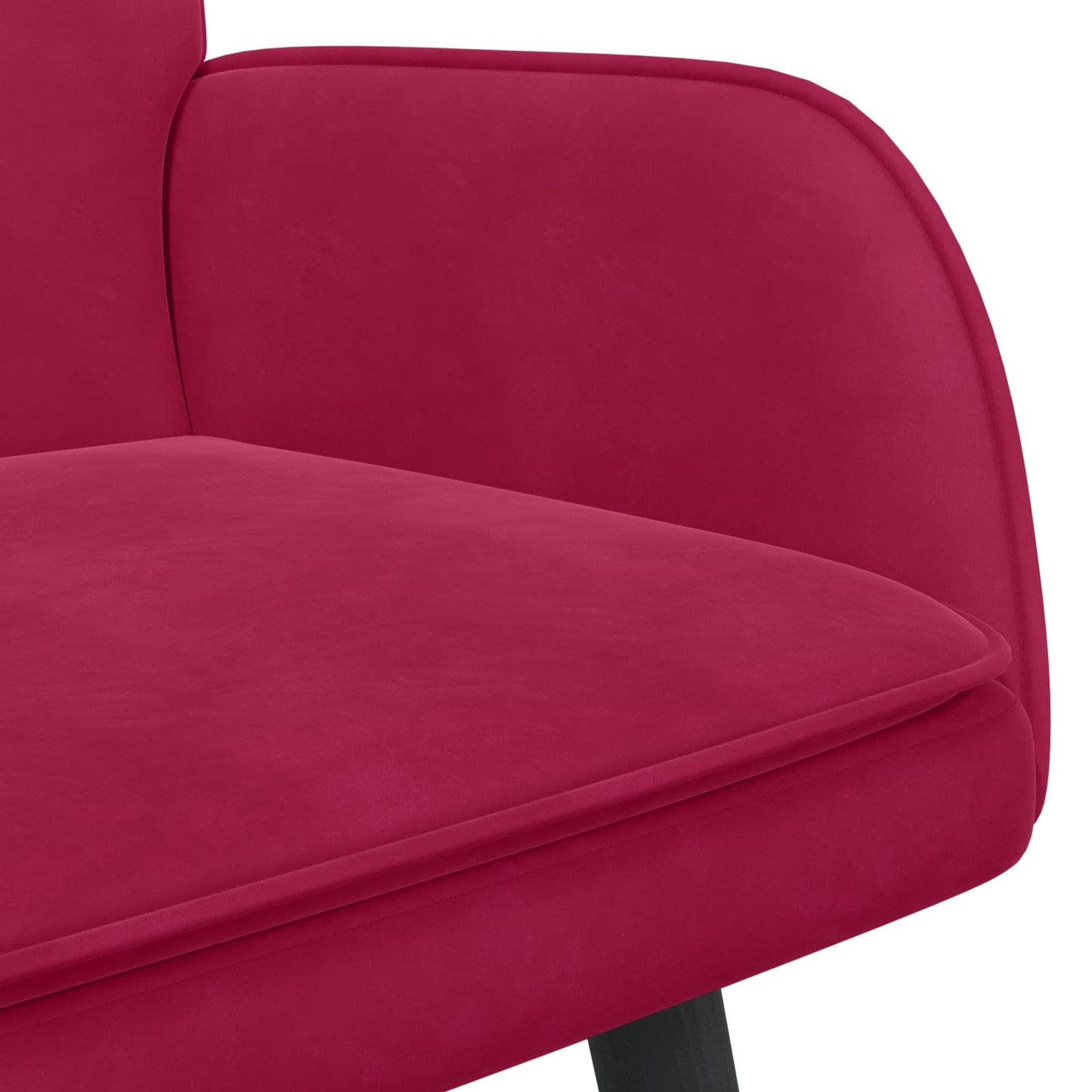 Sofa a Due Posti Rosso vino 115 x 61 x 87 cm Velluto | homemem39