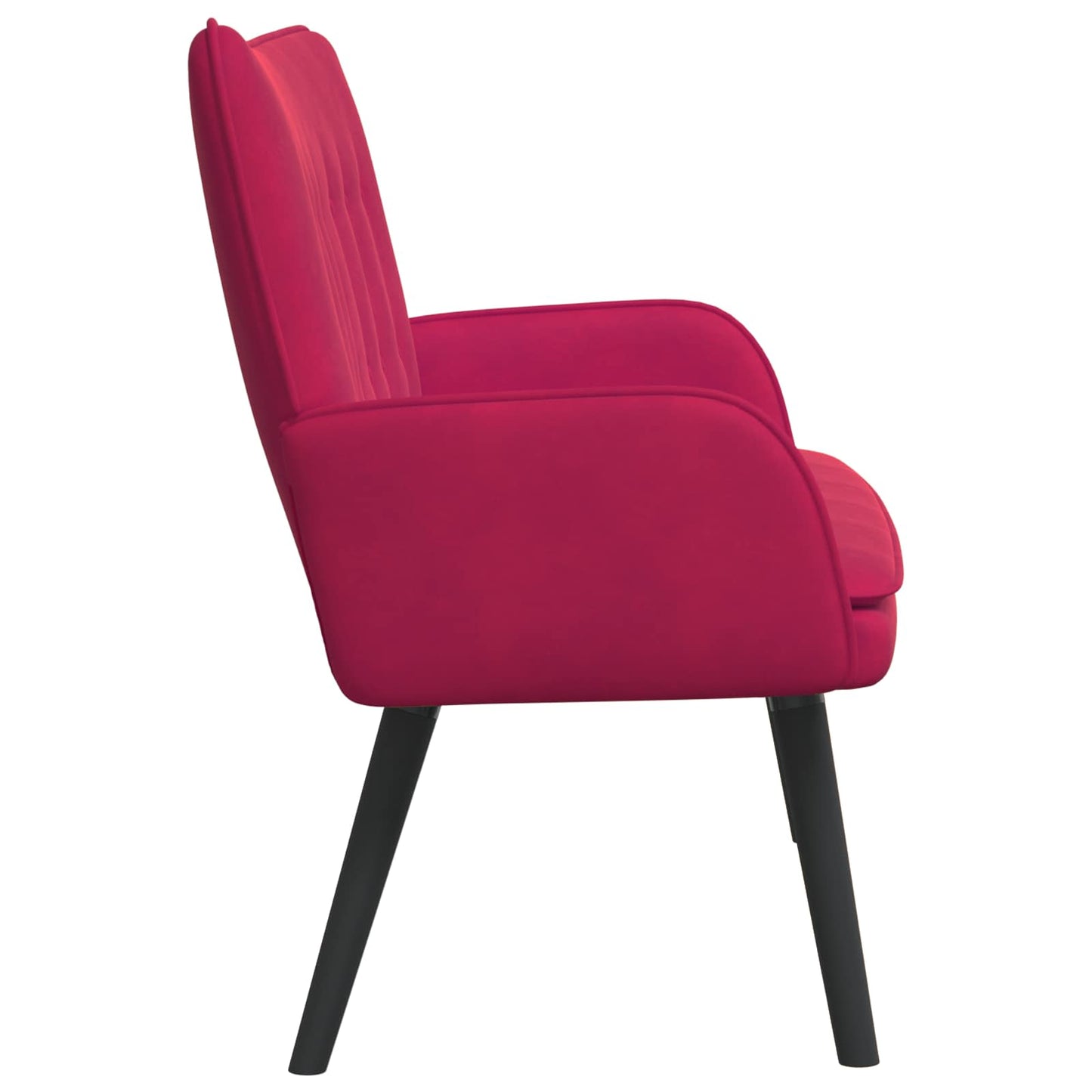 Sofa a Due Posti Rosso vino 115 x 61 x 87 cm Velluto | homemem39