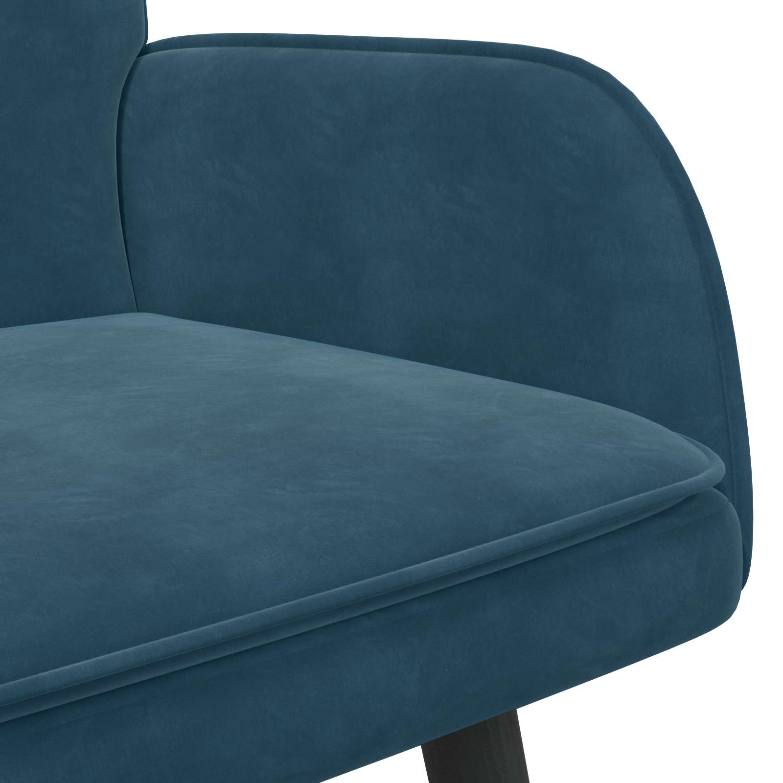 Sofa a Due Posti Blu 115 x 61 x 87 cm Velluto | homemem39