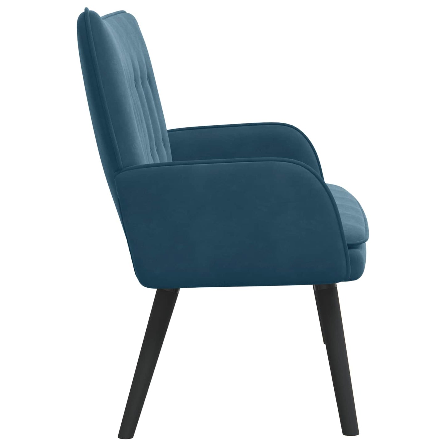 Sofa a Due Posti Blu 115 x 61 x 87 cm Velluto | homemem39
