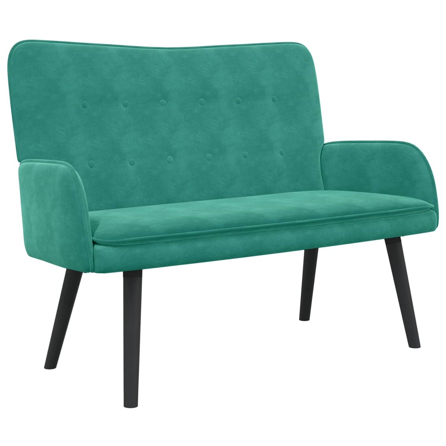 Sofa a Due Posti Turchese 115 x 61 x 87 cm Velluto | homemem39