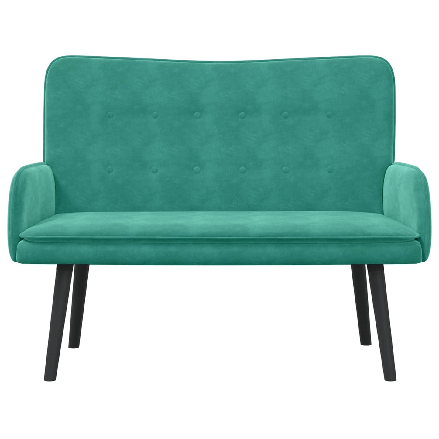 Sofa a Due Posti Turchese 115 x 61 x 87 cm Velluto | homemem39