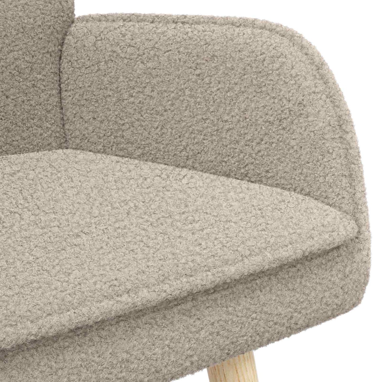 Divano a 2 Posti Grigio Chiaro 115 x 61 x 87 cm Bouclé | homemem39