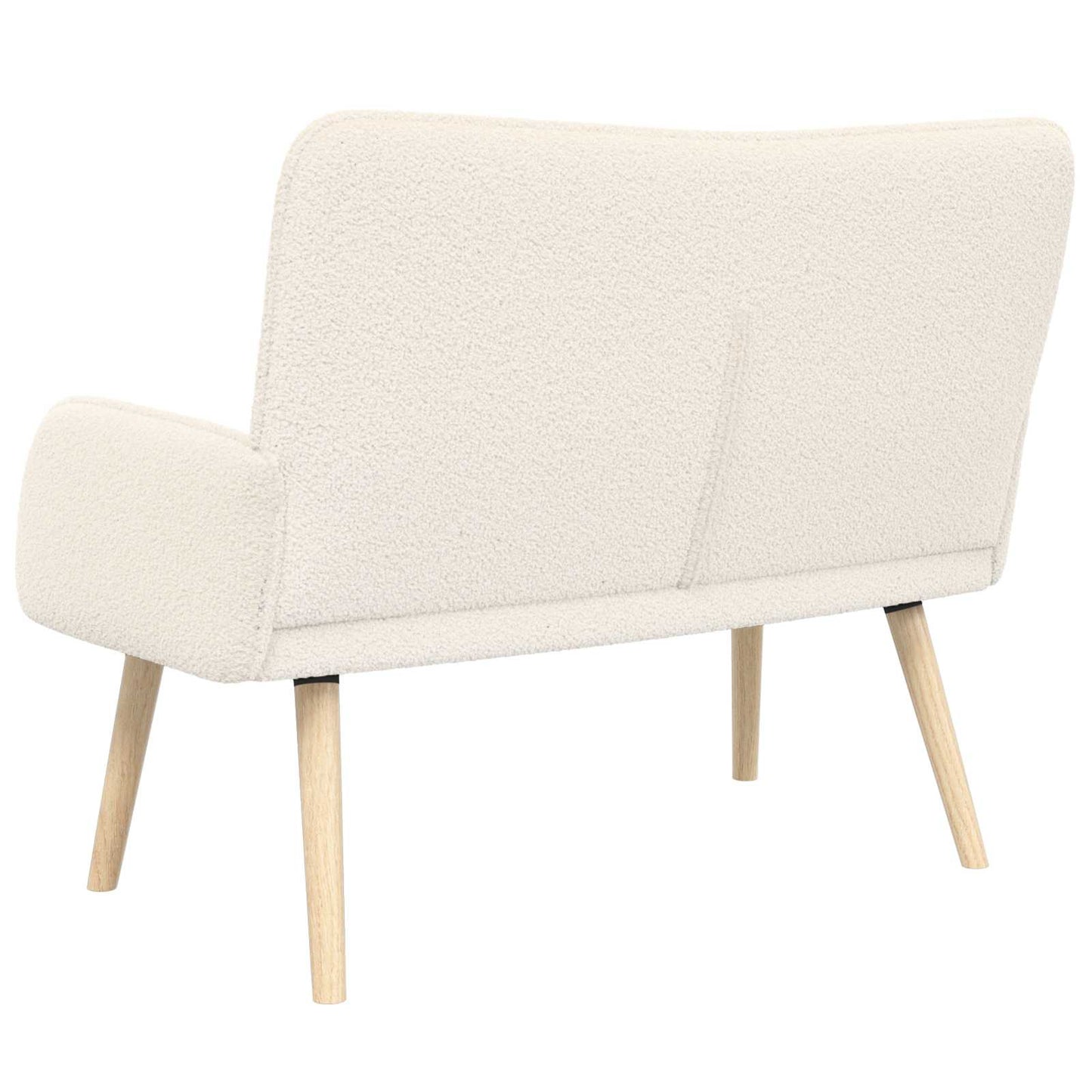 Divano a 2 Posti Crema 115 x 61 x 87 cm Bouclé | homemem39
