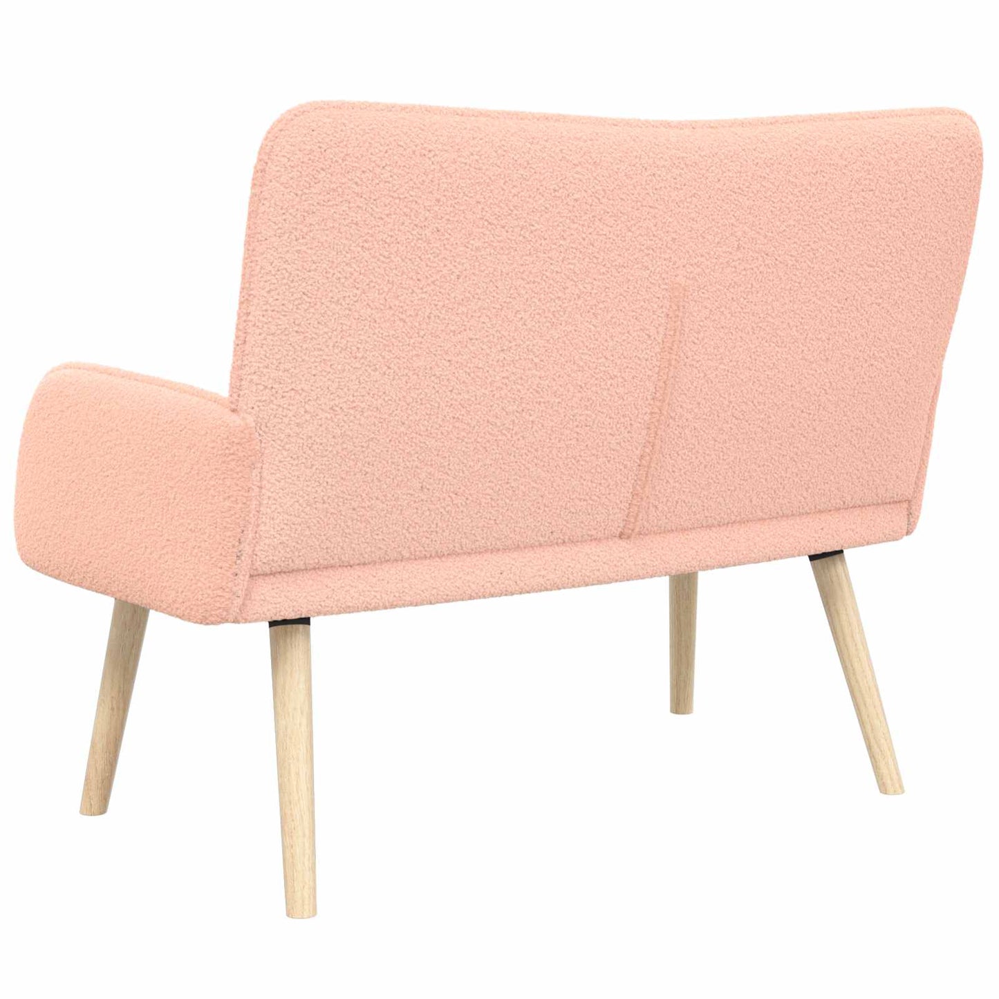 Divano a 2 Posti Rosa 115 x 61 x 87 cm Bouclé | homemem39