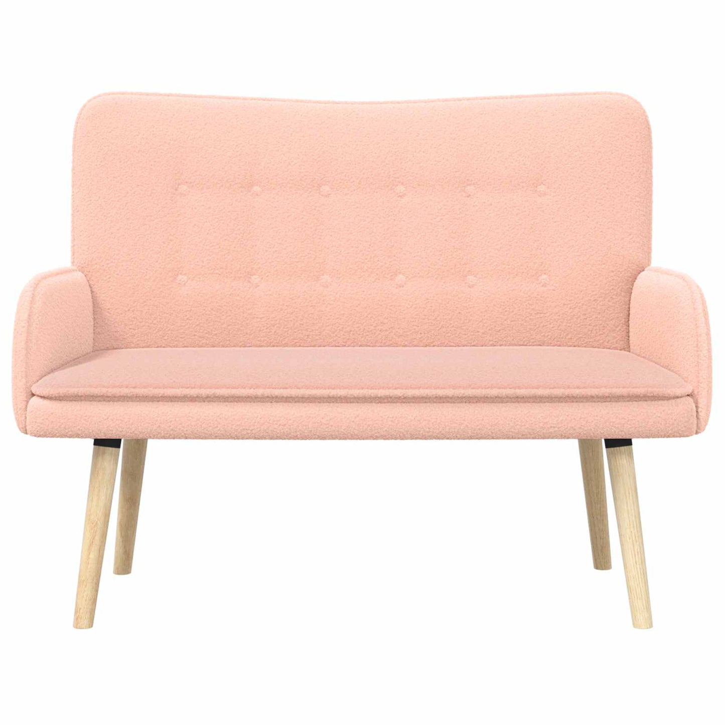 Divano a 2 Posti Rosa 115 x 61 x 87 cm Bouclé | homemem39