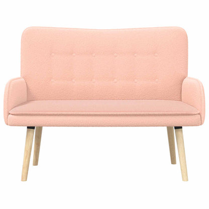 Divano a 2 Posti Rosa 115 x 61 x 87 cm Bouclé | homemem39