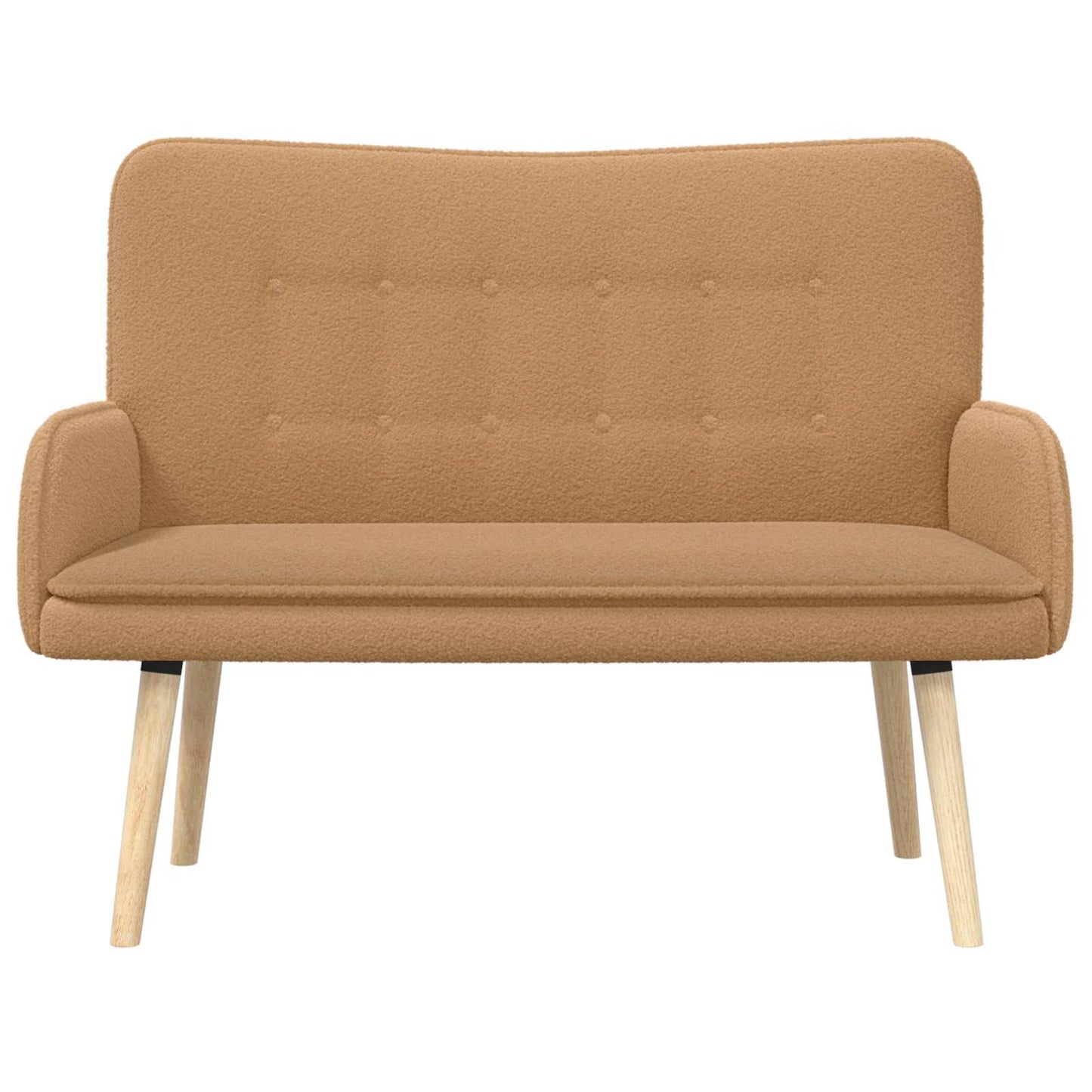 Divano a 2 Posti Beige 115 x 61 x 87 cm Bouclé | homemem39