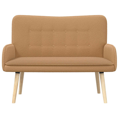 Divano a 2 Posti Beige 115 x 61 x 87 cm Bouclé | homemem39