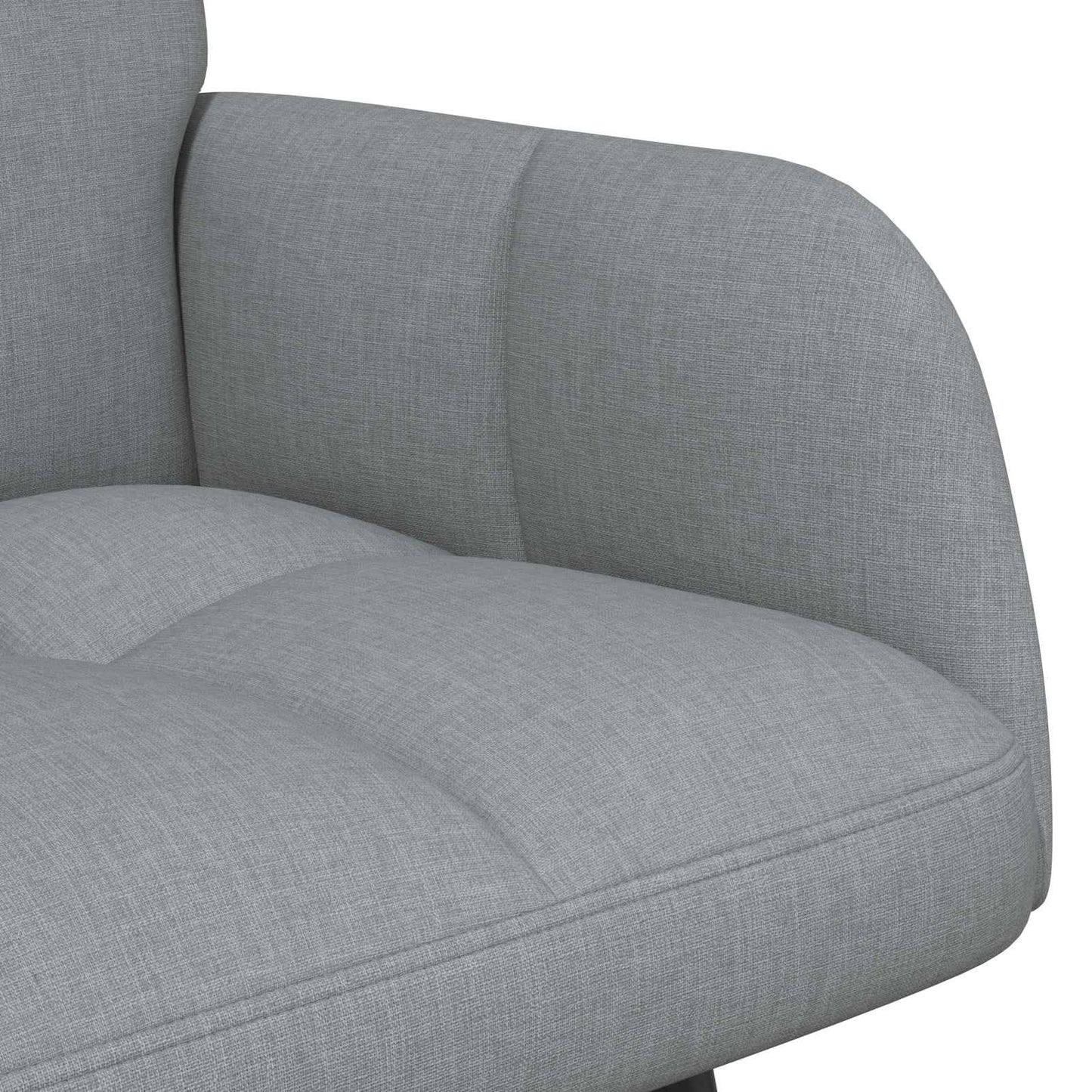 Sofa a Due Posti Grigio chiaro 115 x 61 x 87 cm Tessuto | homemem39