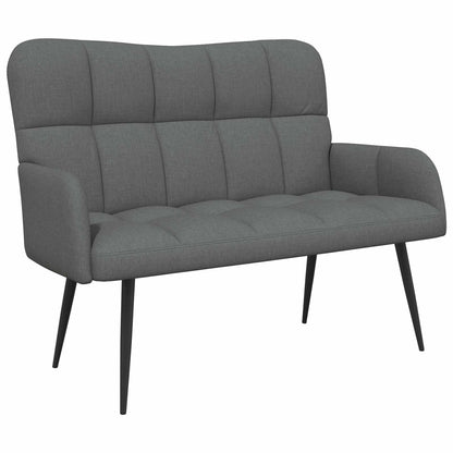 Divano a 2 Posti Grigio Scuro 115 x 61 x 87 cm Tessuto