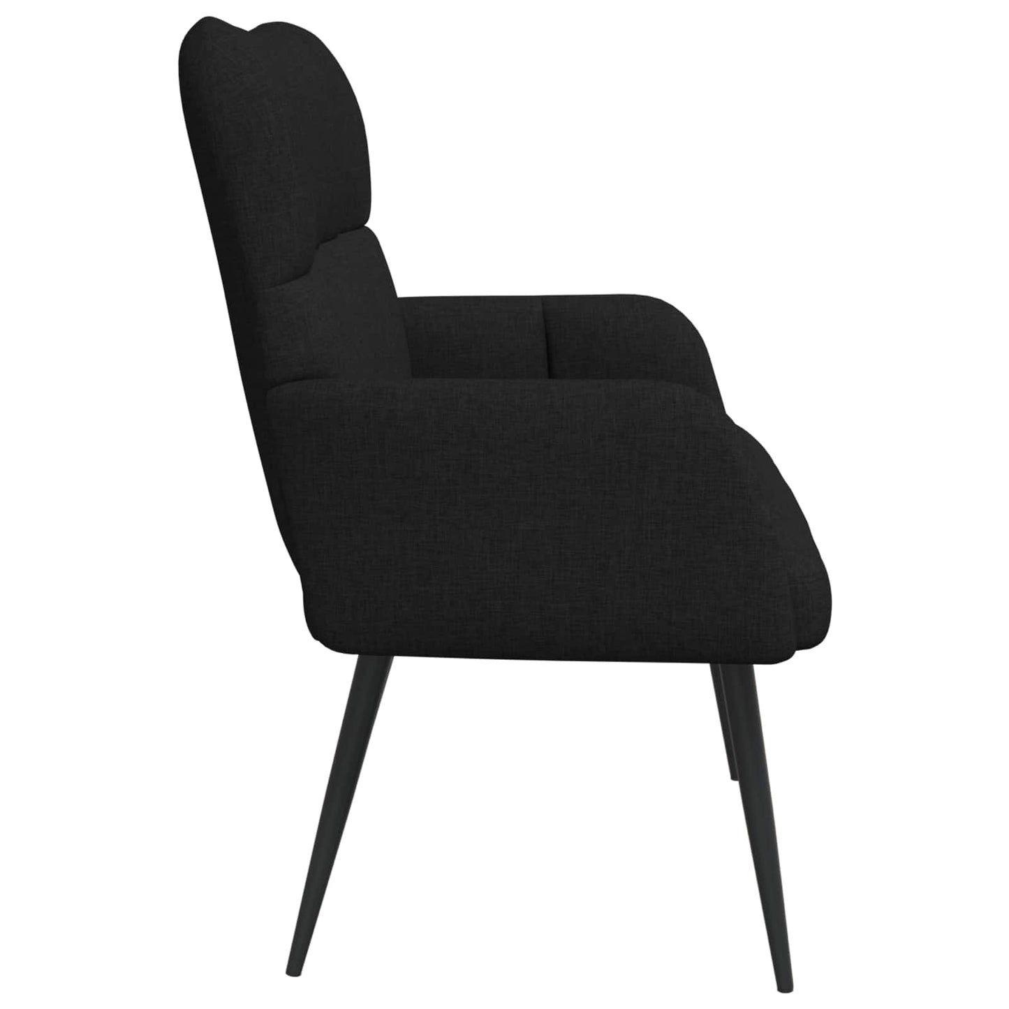 Sofa a Due Posti Nero 115 x 61 x 87 cm Tessuto | homemem39